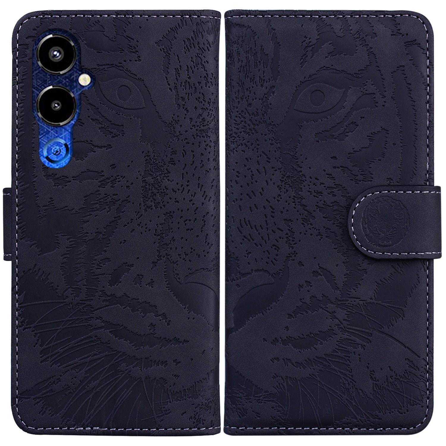 For Tecno Pova 4 Pro 4G Anti-Scratch PU Leather Stand Cover Tiger Pattern Imprinted Wallet Magnetic Clasp Protective Phone Case For Tecno Pova 4 Pro 4G Anti-Scratch PU Leather Stand Cover Tiger Pattern Imprinted Wallet Magnetic Clasp Protective Phone Case